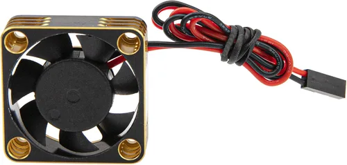 Vista 2 de ShareGoo Motor sin escobillas de aleación ESC Ventilador de refrigeración disipador de calor 28000RPM 1.181x1.181 in JST Plug para 1/8 1/10 1/12 RC