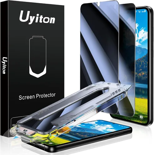 Vista 20 de Uyiton UnBreak-Glass - Protector de pantalla para Samsung Galaxy S22, soporte ultrasónico de huellas dactilares, marco de alineación automática