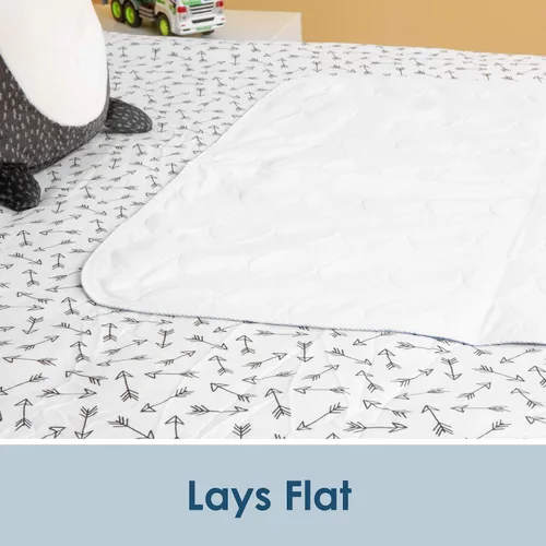 Vista 8 de Protector de sábana de colchón impermeable lavable de 4 capas, 17 x 24 pulgadas Almohadilla para cama, paquete de 3