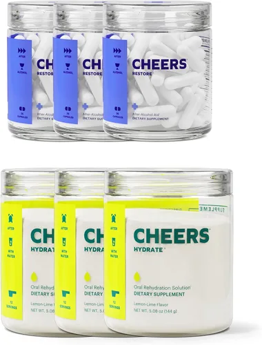 Vista 11 de Cheers Classic Combo Restaurar e hidratar Siéntase bien y rehidrate después de beber Suplemento de dihidromicetina (DHM) y solución