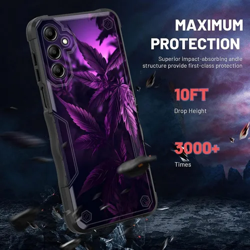 Vista 385 de Funda para Galaxy A14 5G, [Doble Capa][Protección contra Caídas de Grado Militar de 10 Pies] [Antideslizante] Funda Resistente a Prueba de Golpes