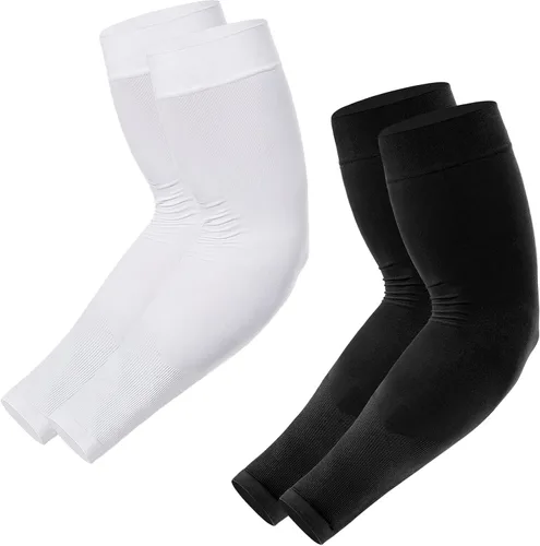 Vista 10 de Newbyinn Mangas de protección solar UV para hombres, mujeres y jóvenes, manga refrescante para cubrir el tatuaje del brazo, cubierta de brazo