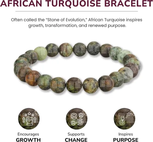 Vista 80 de Crystal Vibe Pulseras de cuentas de 0.315 in para mujeres y hombres, pulseras de cristal con piedras preciosas naturales, tamaño elástico ajustable