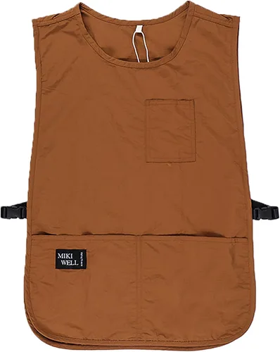 Vista 8 de Delantal impermeable unisex de trabajo con 4 bolsillos, delantal tipo faja, ultraligero, para chef y camarero, overol de trabajo