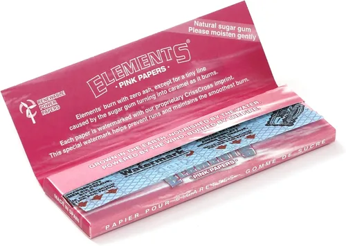 Vista 4 de Elements Papel de liar tamaño rosa 1 1/4 - CAJA /25 - total 1250 papeles