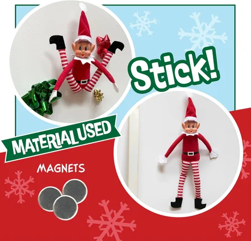 Vista 8 de SCS Direct Elf Upgrade Kit completo de bricolaje - Pose, cuelga, dobla tu elfo de Navidad - Todo lo que necesitas para hacer que tu muñeca