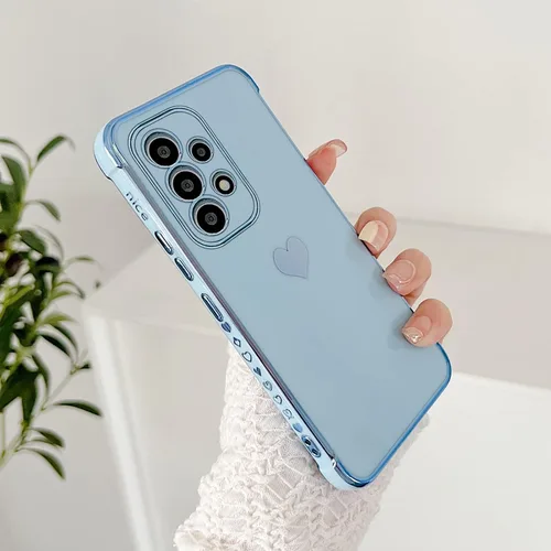 Vista 202 de phylla Funda de teléfono compatible con Samsung Galaxy A12 de 6.5 pulgadas, lindo corazón chapado en oro, elegante funda de lujo para mujer