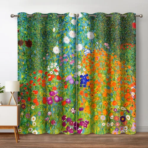 Vista 14 de Jekeno Cortinas opacas con palmeras oceánicas, playa, cielo, sol, decoración de paisaje marino para dormitorio, sala de estar, cortinas de ventana
