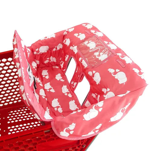Vista 12 de Funda para carrito de compras y silla alta 2 en 1 para bebé, funda acolchada, estilo plegable y enrollable, portátil con bolsa de transporte