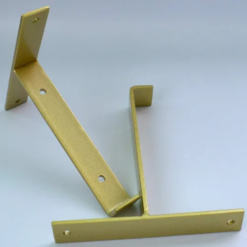 Vista 3 de Soportes para estante de esquina de labio montados en la pared, soportes flotantes para estante de cocina, soportes para estante en ángulo recto
