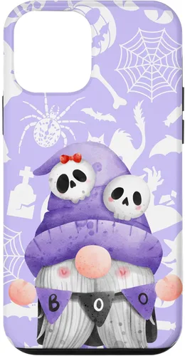Vista 16 de iPhone 16 Boo Gnome Halloween Purple Spooky Creepy Cute Watercolor Case