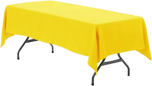 Vista 17 de Your Chair Covers - Mantel rectangular de poliéster sin costuras de alta calidad de 60 pulgadas de ancho x 102 pulgadas de largo - Negro - Mantel