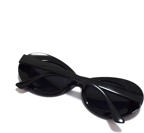 Vista 2 de Gafas de sol retro retro retro retro del marco grueso de la MOD de la lente redonda Clout Gafas de sol