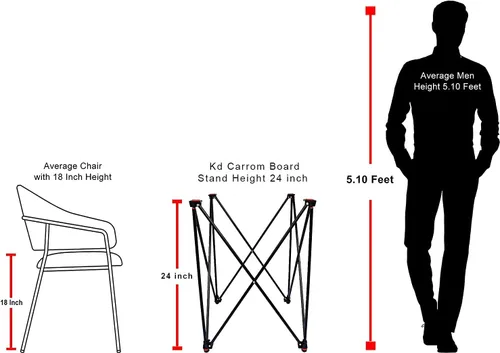 Vista 6 de Soporte profesional para tablero Carrom