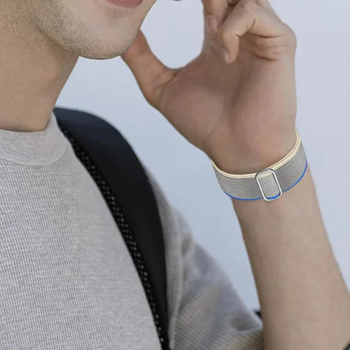 Vista 6 de Paquete de 5 bandas compatibles con Fitbit Versa 2 para mujeres/Versa Lite/SE, suave banda de nylon trenzada ajustable para un solo bucle