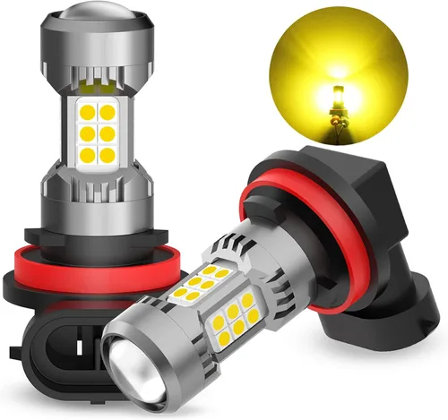 Vista 12 de Phinlion Bombillas LED antiniebla H10, 3200 lúmenes color azul hielo, súper brillantes PY20D 9145, focos antiniebla de repuesto para coches