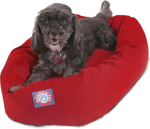 Vista 34 de Majestic Pet Products - Cama en forma de bagel para perro, color caqui, 32 pulgadas