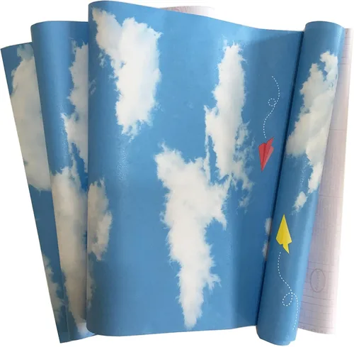 Vista 6 de MyFun Papel tapiz de planetas solares de 11 yardas, diseño espacial del universo de fantasía, calcomanías extraíbles para habitación de niños, 48.4
