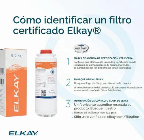 Vista 2 de Elkay Filtro de repuesto WaterSentry de 1500 galones 51299C - 1 cada uno