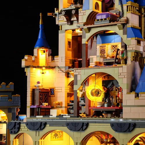 Vista 7 de BRIKSMAX Kit de iluminación LED para LEGO-43222 Disney Castle (versión de control remoto), compatible con el modelo de bloques de construcción