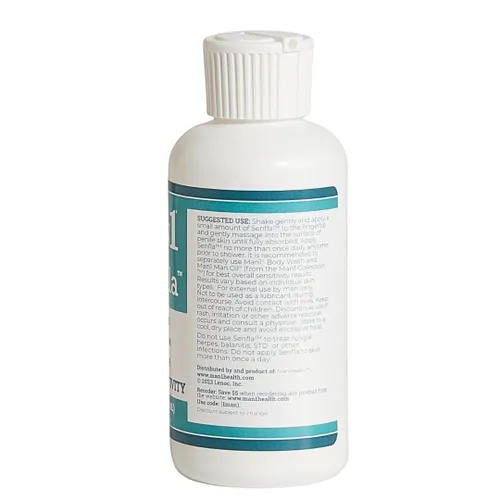 Vista 3 de Man1 Man Oil & Senfla Penile Cream: 2 lociones de tamaño completo para comodidad diaria, piel sana y sensación renovada