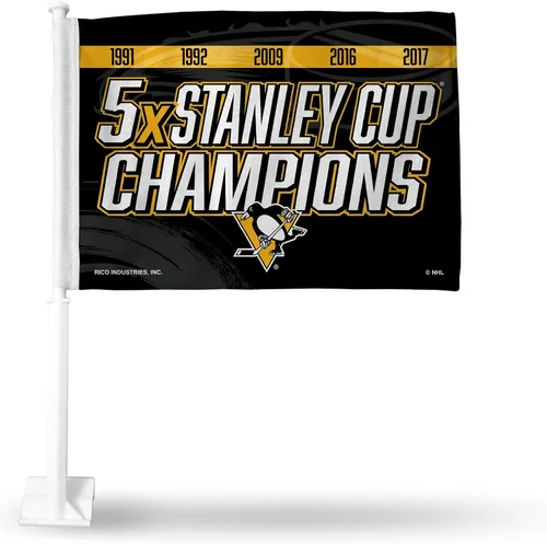 Vista 19 de Rico Industries Bandera de coche alternativa de doble cara de la NHL