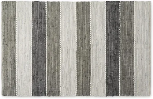 Vista 9 de DII Colección Chindi Rug Collection, reversible, hilo reciclado, teñido a mano, 2 pies 3 pulgadas x 6 pies, jadeíta