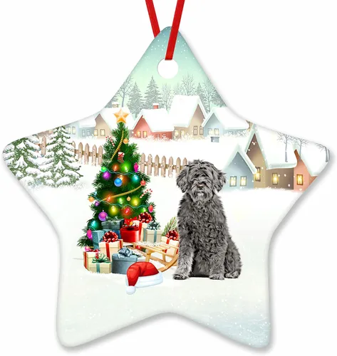 Vista 77 de Prezzy Airedale Terrier - Adorno para decoración de árbol de Navidad, regalos lindos para amantes de los perros, para familiares y amigos, nuevo