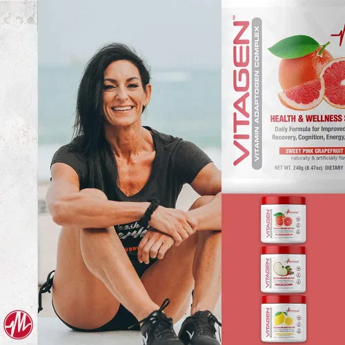 Vista 4 de Metabolic Nutrition Vitagen, Complejo Adaptógeno Vitaminado, 8.47 oz, Solución de Salud y Bienestar (Sidra de Manzana)