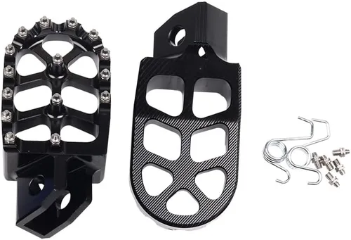 Vista 2 de Reposapiés de motocicleta CNC Wide Foot Pegs Pedal para Yamaha YZ80 YZ125 YZ250 YZ500 YZ490 WR200 WR250 WR500 TTR90 TTR110 TTR125 TTR250 XT250