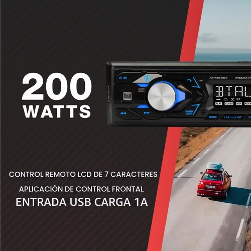 Vista 3 de Dual Electronics XRM69BT Estéreo de coche DIN único Bluetooth y radio AM/FM