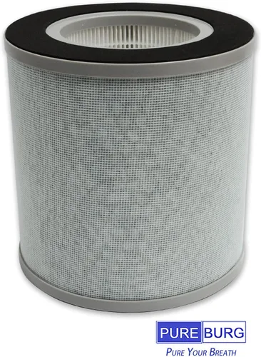 Vista 3 de PUREBURG Filtro de repuesto compatible con purificadores de aire Elechomes EPI236, paquete de 2 unidades H13 HEPA de 4 etapas de filtración