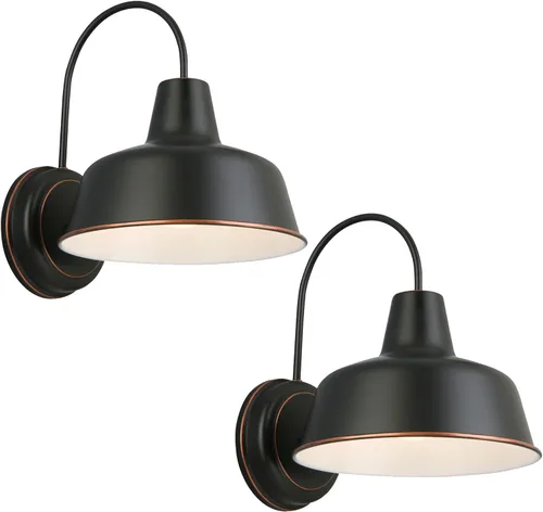Vista 23 de Design House 519504 Mason - Lámpara de pared con 1 luz, bronce aceitado de 8 pulgadas.