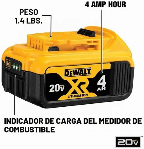 Vista 4 de DeWalt DCB204- 2 20 V max Premium XR Li-Ion, 2