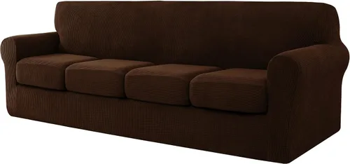 Vista 16 de CHUN YI Fundas de terciopelo para sofá de 4 piezas para sofá de 3 cojines, funda de sofá antideslizante resistente al agua, protector de muebles