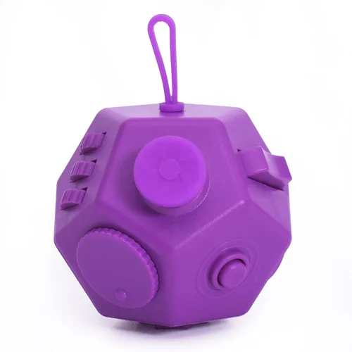 Vista 12 de UOOEFUN Mini Cubo de Juguetes Fidget, Cubo de Juguetes de 12 Lados para Aliviar el Estrés, Ansiedad, Depresión, Autismo para Niños y Adultos, Mejora