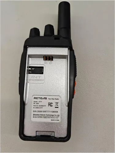 Vista 8 de Retevis Walkie Talkies H-777 con micrófono de hombro, radios de 2 vías de largo alcance, sin licencia, linterna LED, portátil, resistente a