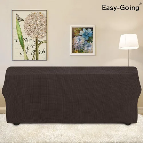 Vista 207 de Easy-Going - Funda elástica sobredimensionada para sofá, 1 pieza, protector muebles, suave, parte inferior elástica, para niños, tela jacquard