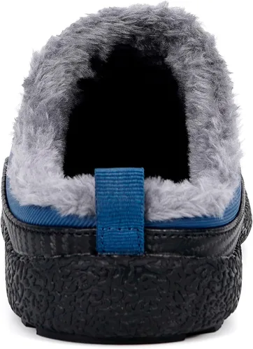 Vista 3 de Eagsouni - Pantuflas de casa para hombre con forro de piel para invierno