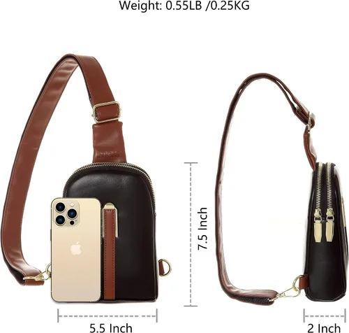 Vista 2 de INICAT Riñoneras para mujer, riñoneras de moda, bolsa pequeña con correa ajustable para viajes y deportes