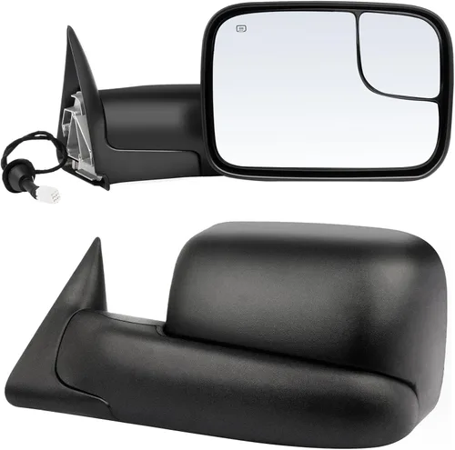 Vista 16 de ECCPP Par de espejos de remolque de repuesto plegable manual ajustable para 94-97 para Dodge para Ram 1500 2500 3500 camión