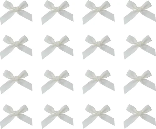 Vista 10 de Sowaka 50 lazos de satén con lazo, suministros de flores para regalo, envoltura, álbumes de recortes, decoración, costura, manualidades, Navidad