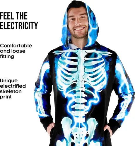 Vista 2 de Morph Mens Skeleton Costume Men Adult Skeleton Suit Outfit Scary Halloween Costumes for Men Adult Skeleton Costume Men