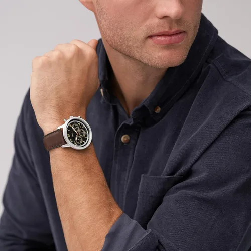 Vista 5 de Fossil - Reloj Neutra de cuarzo de acero inoxidable con cronógrafo para hombres