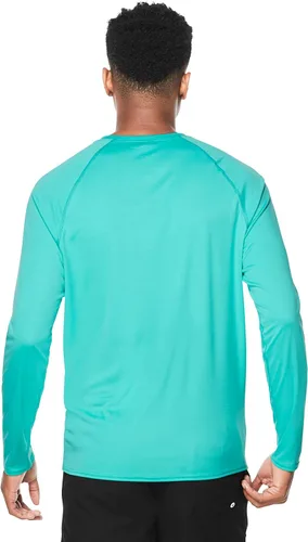 Vista 2 de Speedo - Camiseta de natación con protección UV para hombre, manga larga, ajuste regular