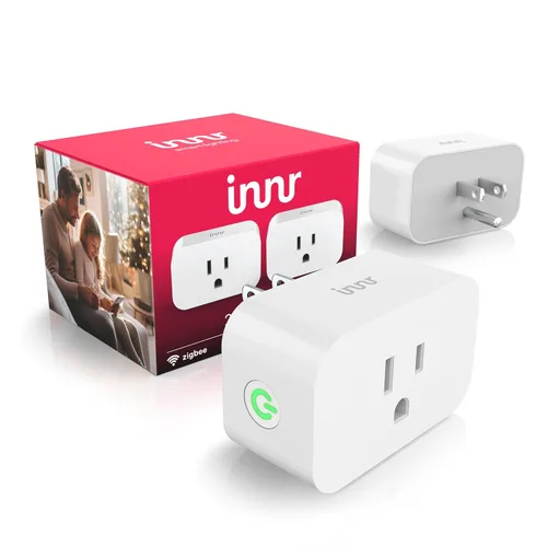 Vista 11 de Innr Zigbee Smart Plug, funciona con Philips Hue*, Alexa y SmartThings, repetidor Zigbee, monitoreo de energía, paquete de 1 Repetidor Zigbee