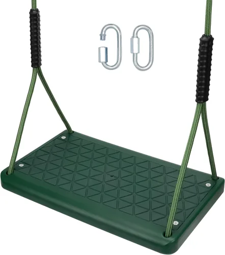 Vista 8 de Columpio resistente para árbol, asiento de columpio para exteriores con capacidad de 550 libras para adultos y niños, altura ajustable con cuerdas