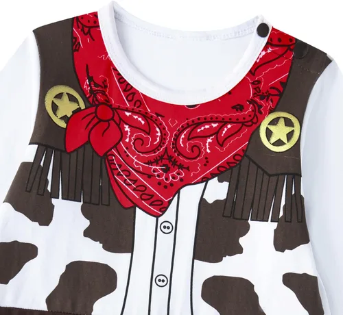 Vista 4 de Disfraz de Halloween para bebé niño recién nacido uniforme con sombrero
