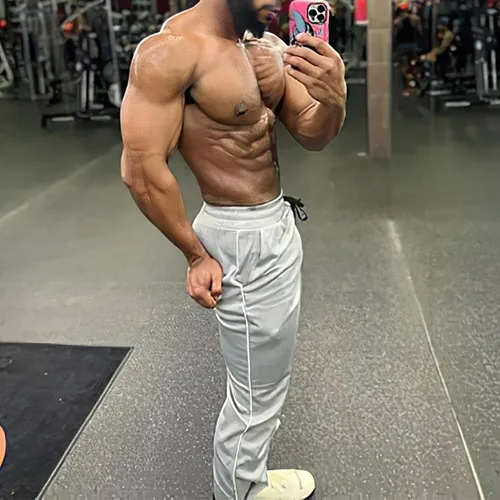Vista 8 de BROKIG Pantalones deportivos de entrenamiento para hombre con doble bolsillos, parte inferior abierta, holgados, casuales, para descansar