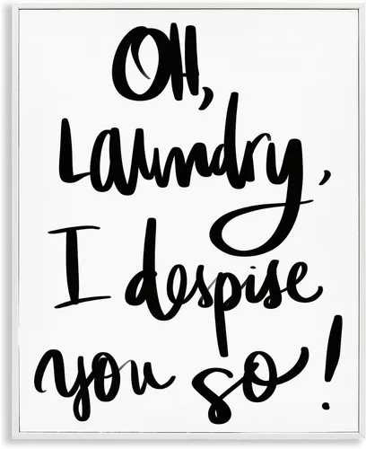 Vista 36 de Alexa Do Laundry Funny' Arte Giclée enmarcado Stupell Industries Negro, 11 x 14 pulgadas, fácil de colgar y resistente, fabricado en Estados